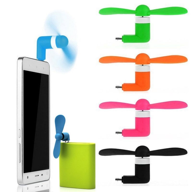 Quạt Cắm Điện Thoại 2 Cánh Nhỏ Gọn, Quạt USB Cực Mát Dành Cho Mọi Loại Thiết Bị