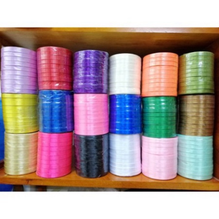 Ruy băng lụa cuộn dài 22m bản rộng 1cm/2cm/4cm đủ màu sắc - phụ kiện làm hoa, hoa giả, cây giả,hangthuan87