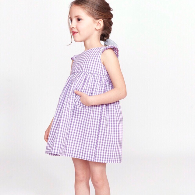 Đầm Purple Gingham Dress