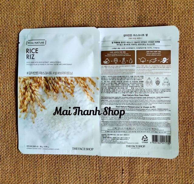 Mặt nạ giấy THEFACESHOP REAL NATURE