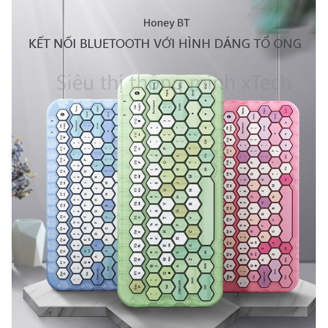 Bàn phím bluetooth không dây Mofii Honey BT - Tương thích IPad, Mac, Laptop,...- Hàng chính hãng có sẵn