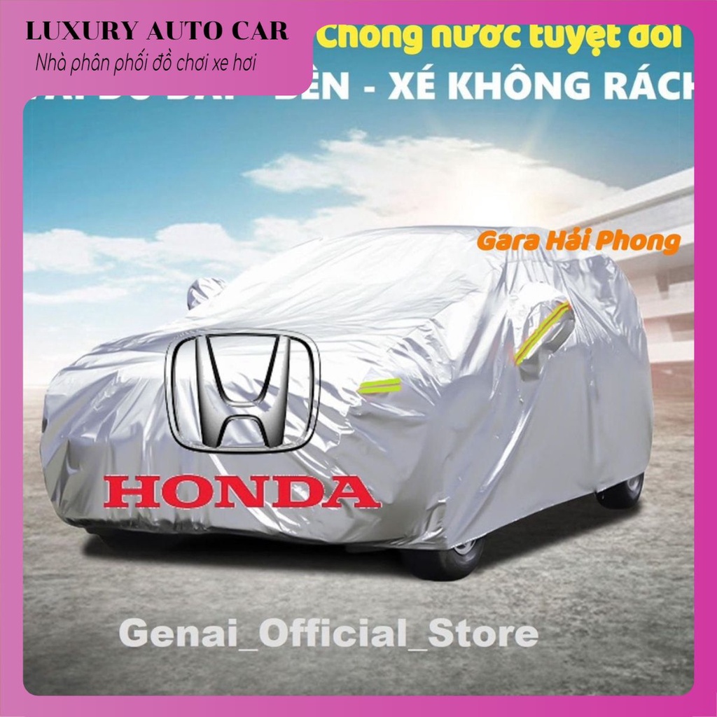 Bạt Phủ Ô Tô Vải Dù Cao Cấp xe Honda CRV, Brio, City, HRV, Accord, Civic, Jazz