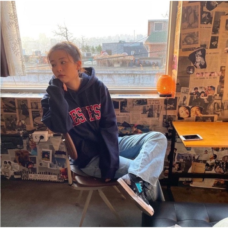 Áo hoodie brand Hàn YESEYESEE giống Seulgi RED VELVET, Hueing Kai TXT, Doyoung, Jeno NCT,Nancy MOMOLAND