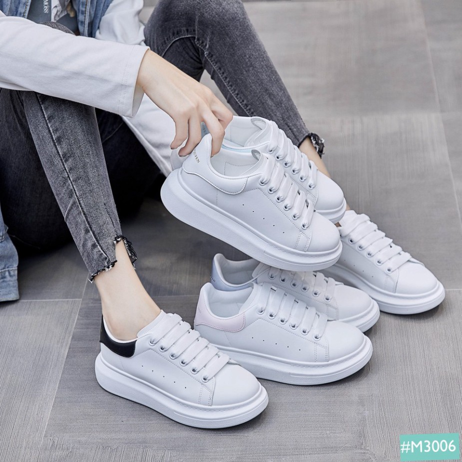 Giày Thể Thao Sneaker Domba Cặp Đôi Nam Nữ Độn Đế MINSU M3006 Giày Bata Hàn Quốc Đế Độn Tăng Chiều Cao 5cm Đi Chơi, Học