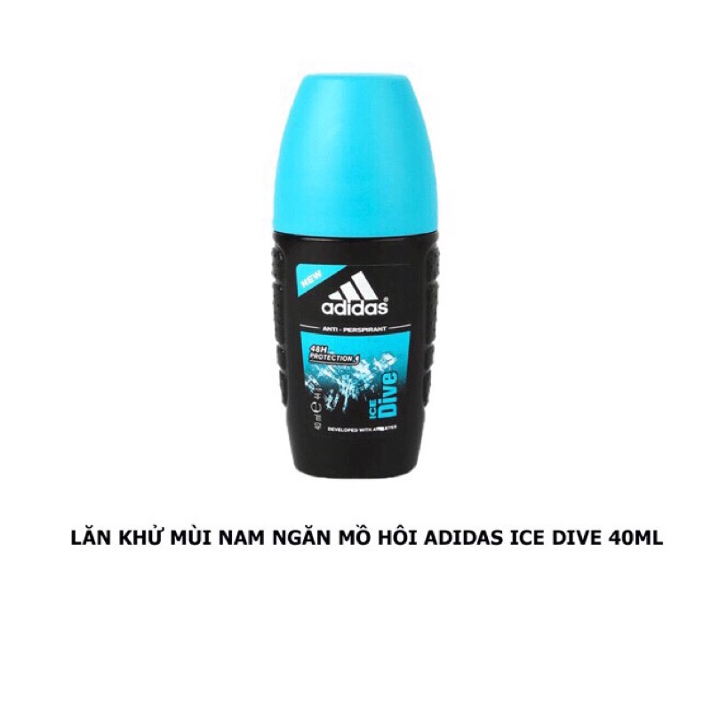 Lăn Khử Mùi Nam Ngăn Mồ Hôi Adidas Ice Dive 40ml