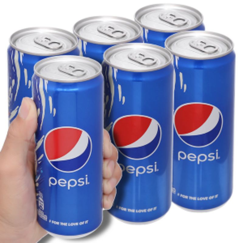 BÁN LẺ - Lốc 6 lon nước ngọt Pepsi 330ml