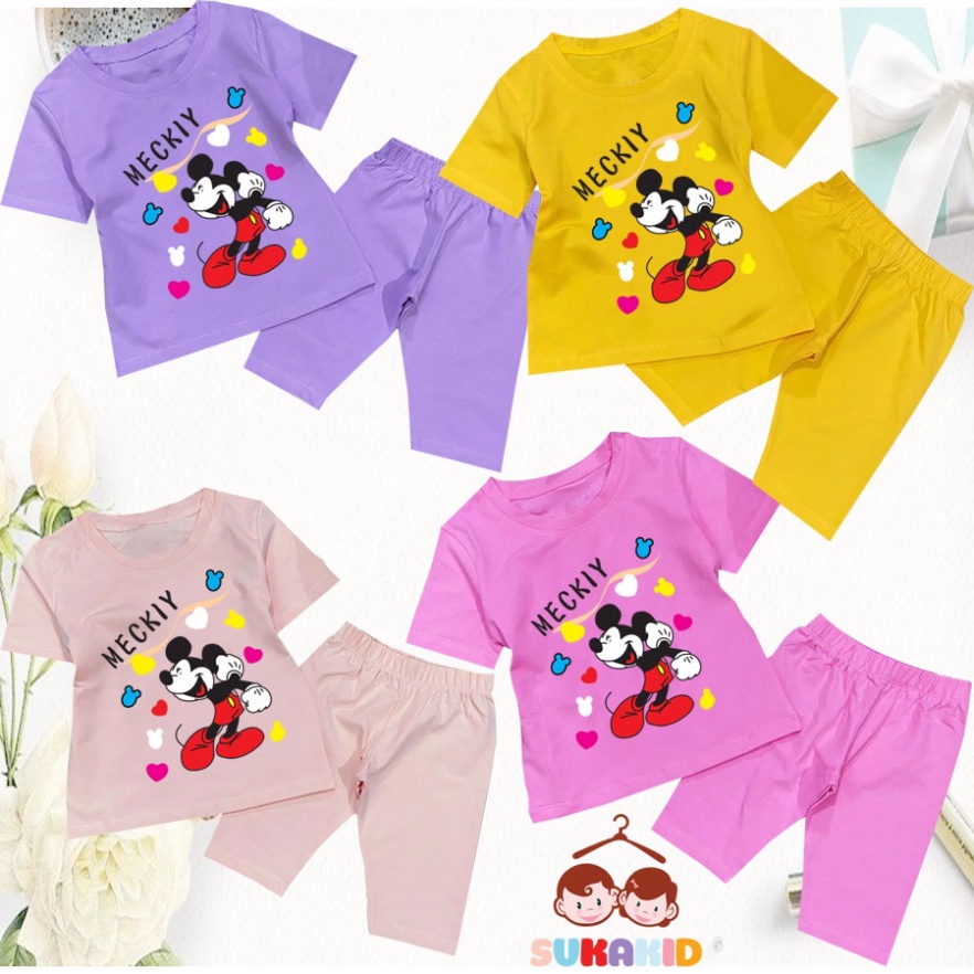 Bộ đồ bé gái meckiy bé gái tay ngắn từ 6kg đến30kg.BDBG66.