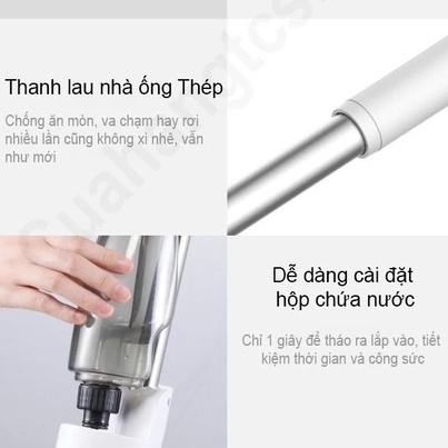 Cây lau nhà phun nước Xiaomi Deerma TB500 xoay 360 độ 2 trong 1