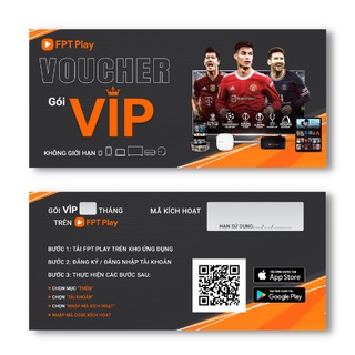 FPT Play - Toàn quốc [E-voucher] 1 năm sử dụng gói VIP FPT Play