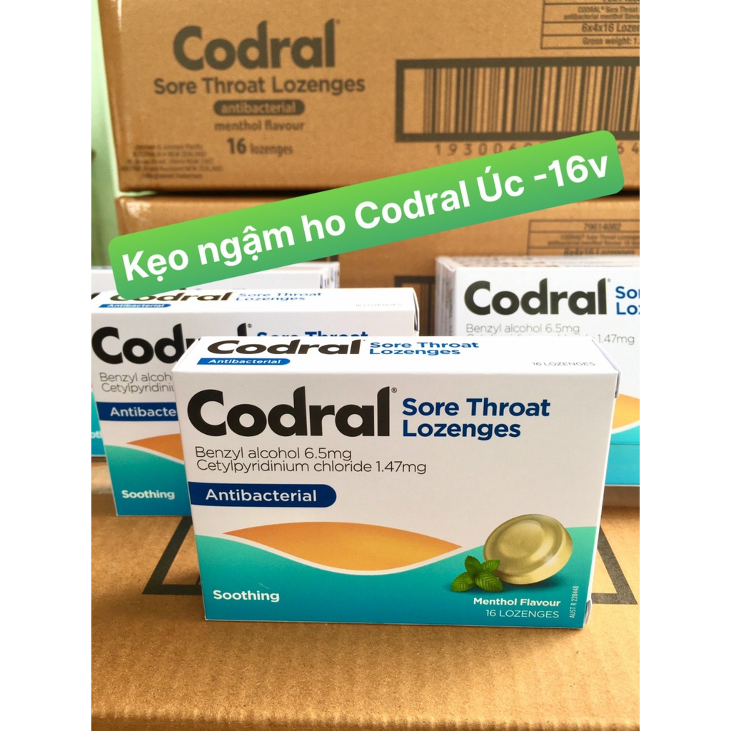 Kẹo ngậm ho Codral Úc