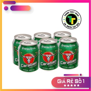 Nước tăng lực Carabao 250ml 6 lon