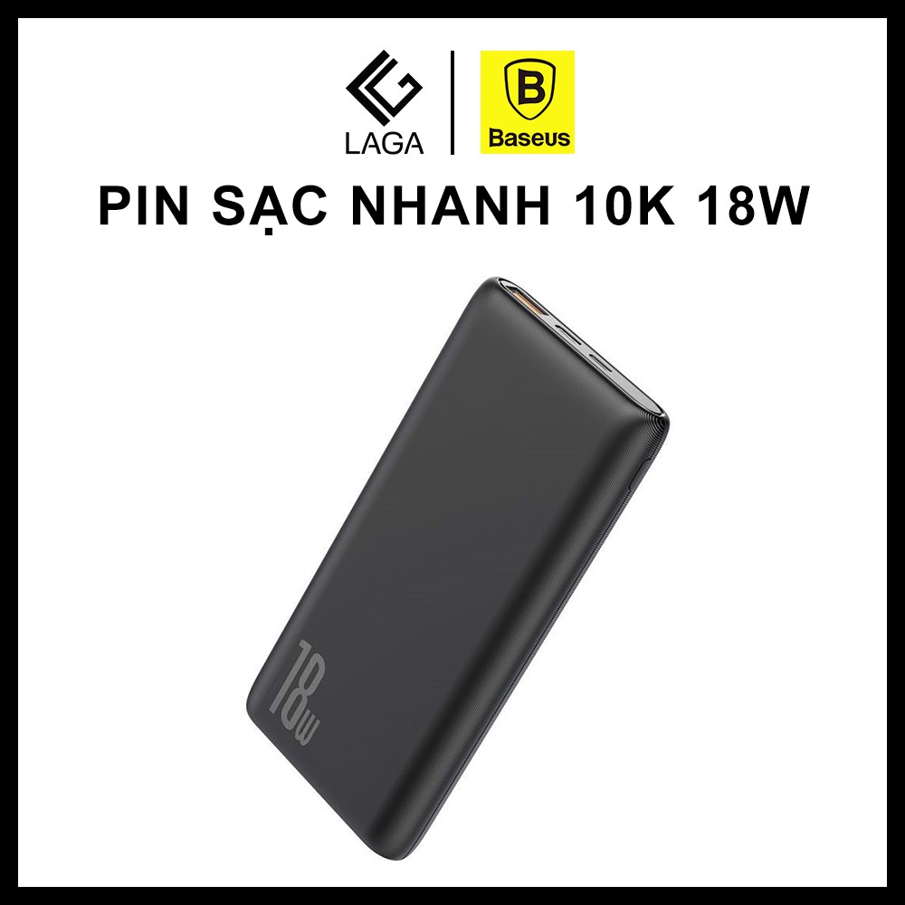 Pin Sạc Dự Phòng Baseus Bipow 10000mAh PD 3.0 + QC 3.0 18W (Powerdelivery / Quick Charge Power Bank)