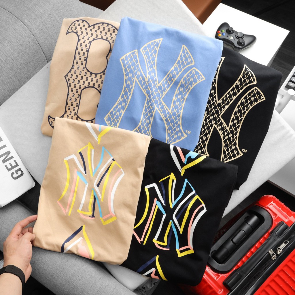 Áo thun tay lỡ NY unisex nam nữ,vải cotton cao cấp vnxk co giãn 4 chiều, form rộng TPT Shop 2021ML05