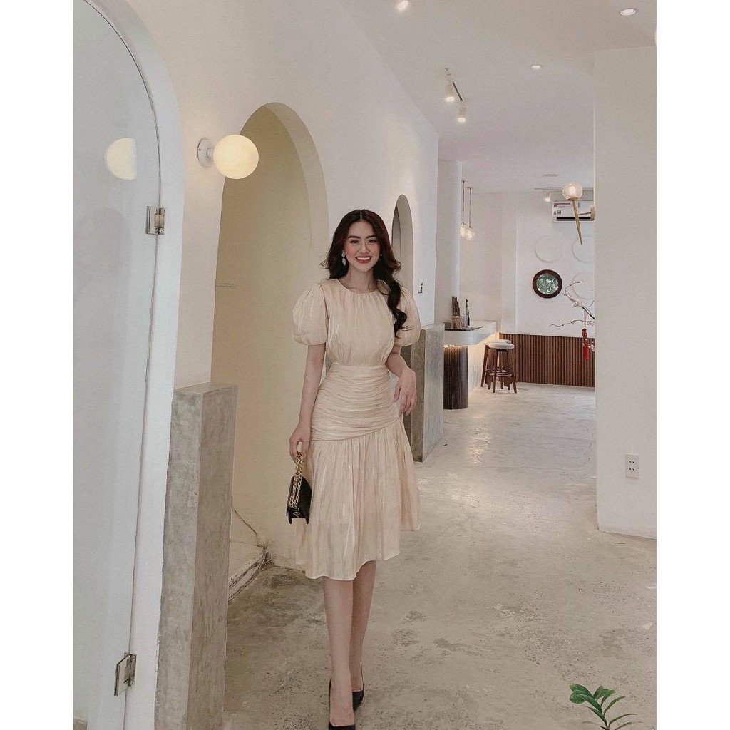 (SHIP 24H) Đầm Nhún Bóng Kiếng Dự Tiệc Siêu Sang | BigBuy360 - bigbuy360.vn