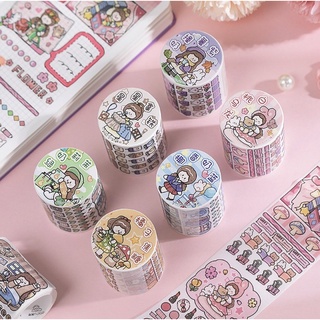 Wasi Tape Bé Nấm giấy dầu nhiều màu sắc🍄🍄🍄