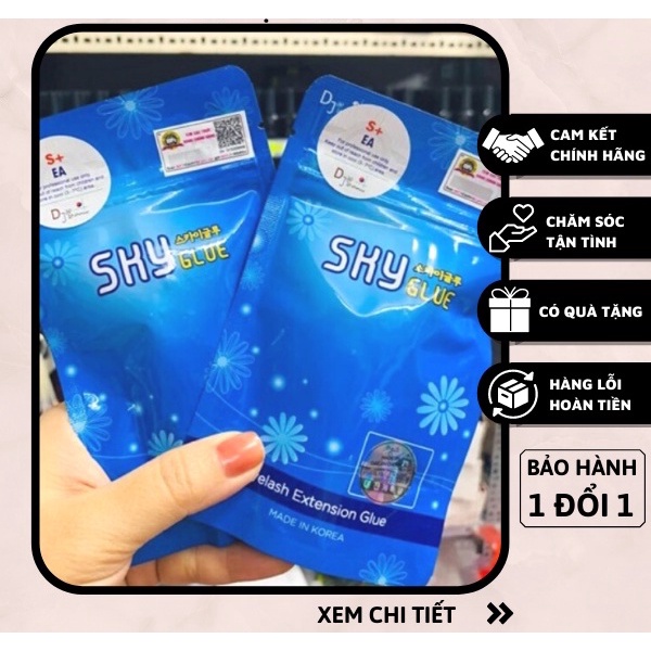 Keo nối mi Sky Glue chính hãng chuyên tạo fans_Dụng cụ nối mi