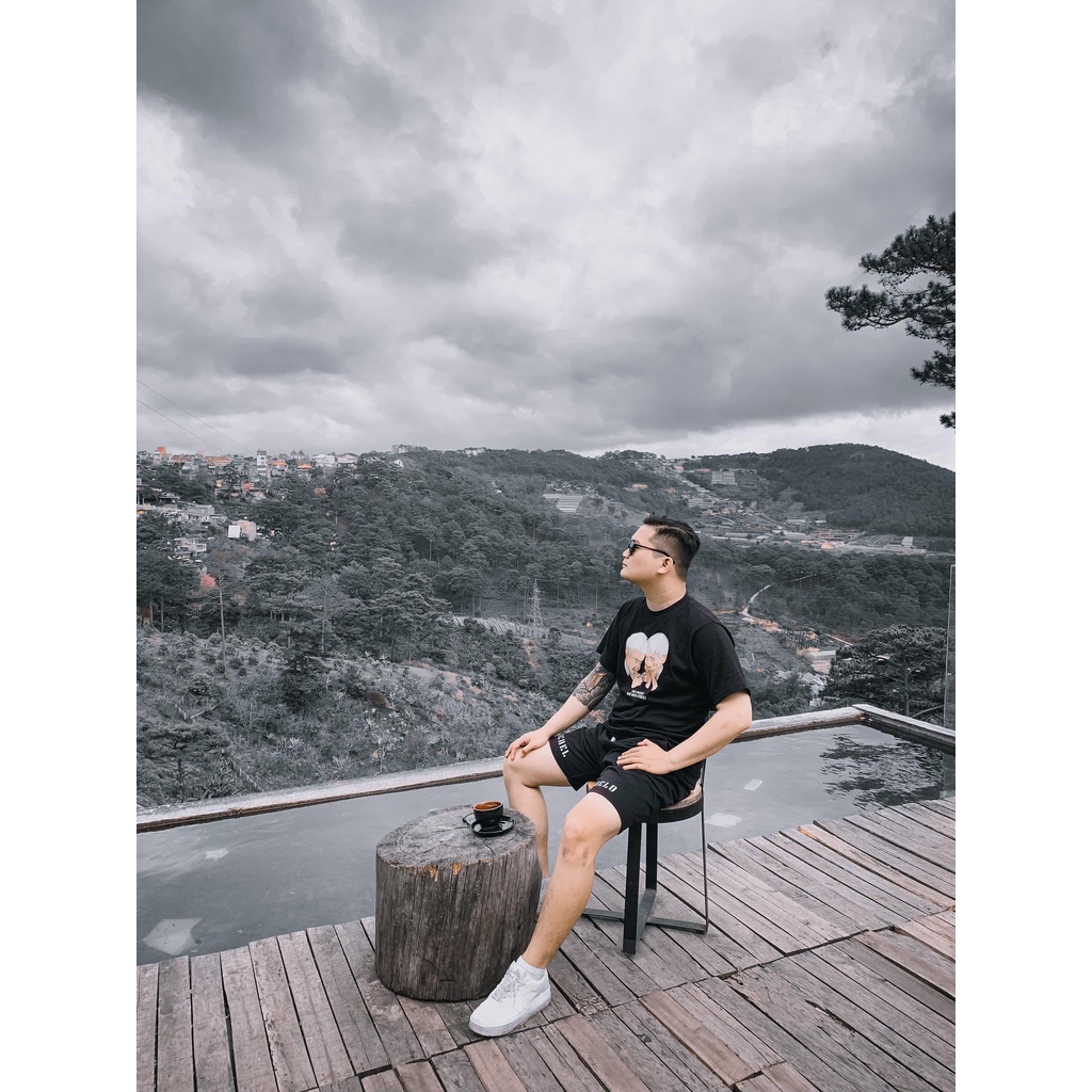 Áo thun tay lỡ nam nữ in hình BadChoice , Vải Cotton Form Oversize - SELECTED.STORE