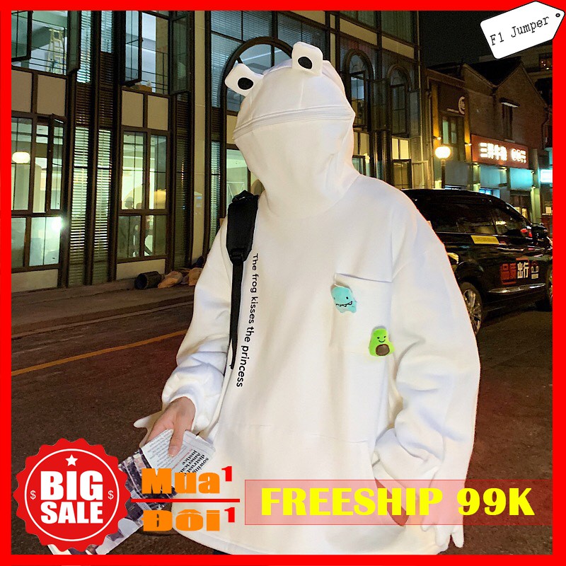 Áo hoodie con ếch vải bông dày mua đông - AT0051 | BigBuy360 - bigbuy360.vn