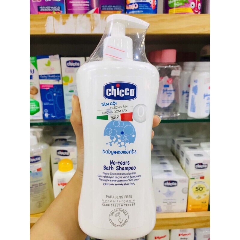 Sữa tắm gội Yến mạch Hoa cúc Chicco Ý hàng mới về