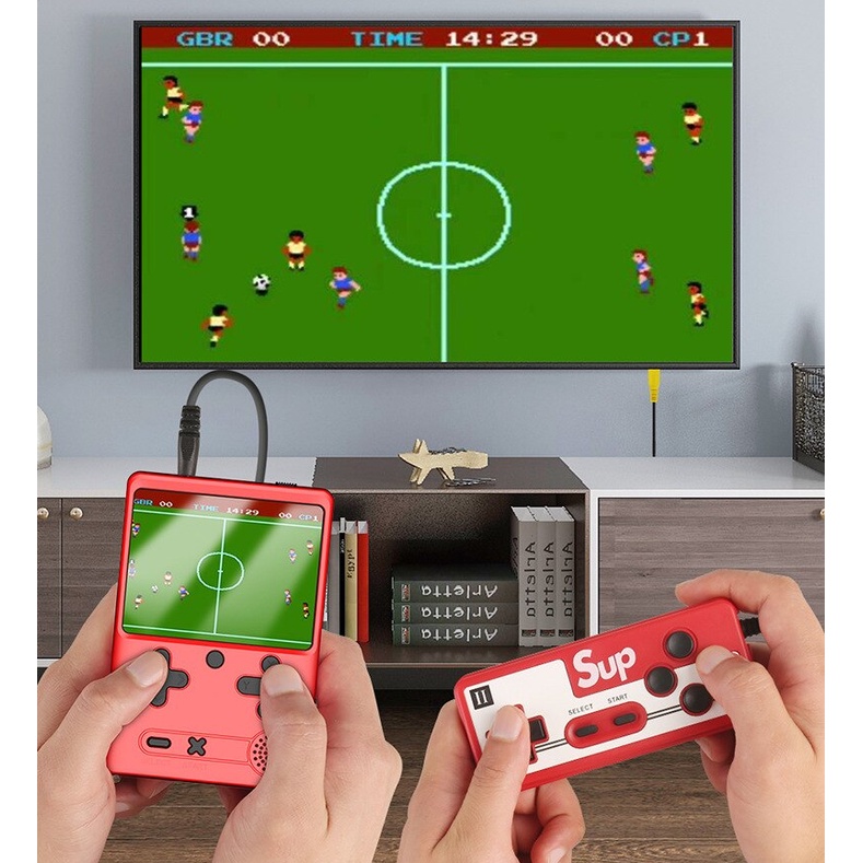 Máy Game Cầm Tay Mini M6, Có Sẵn 500 Trò Chơi NES - 8 Bít - 3&quot;TFT - Kèm Hộp Bảo Vệ Classic, Dây Sạc