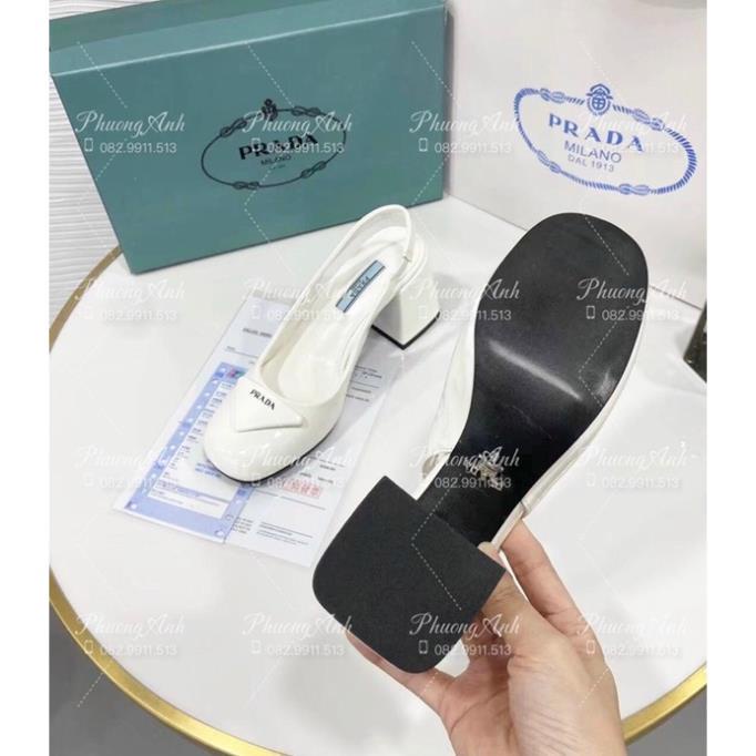 Sandal Prada 2 Màu Trắng Đen