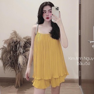 Set bộ 2 dây dập ly, bộ đồ 2 dây dập ly 4 màu xinh xắn