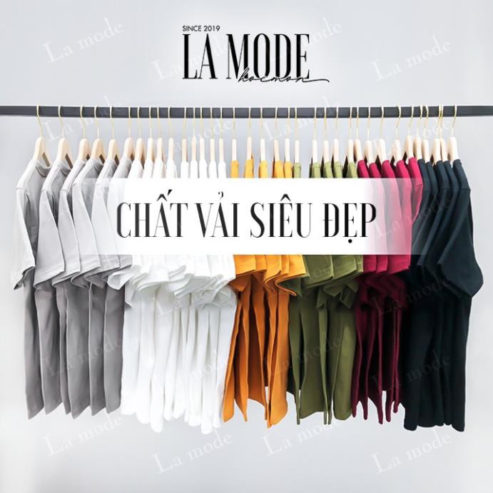 [ Siêu Rẻ ] Áo Thun Trơn Nam Nữ Nhiều Màu Vải Dày Không Xù Lông - La mode 