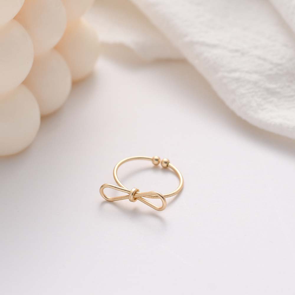 Nhẫn Hợp Kim Hình Nơ Xinh Xắn Dành Cho Nữ