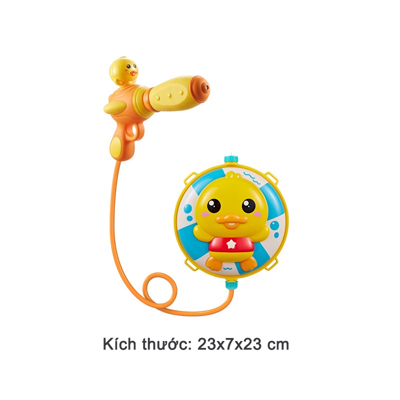 Balo súng nước hình chú vịt đáng yêu Đồ chơi mùa hè đi biển cho bé trai bé gái - BeThongMinh