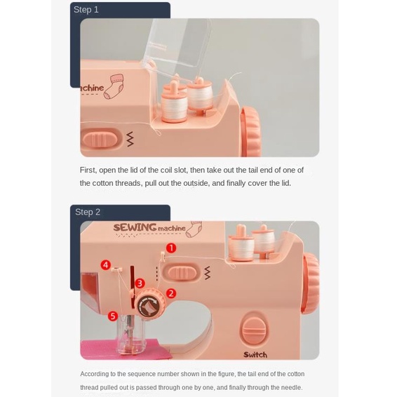 Đồ Chơi Máy May Điện Tử Mini Dễ Thương Tương Tác Giữa Cha Mẹ Và Bé