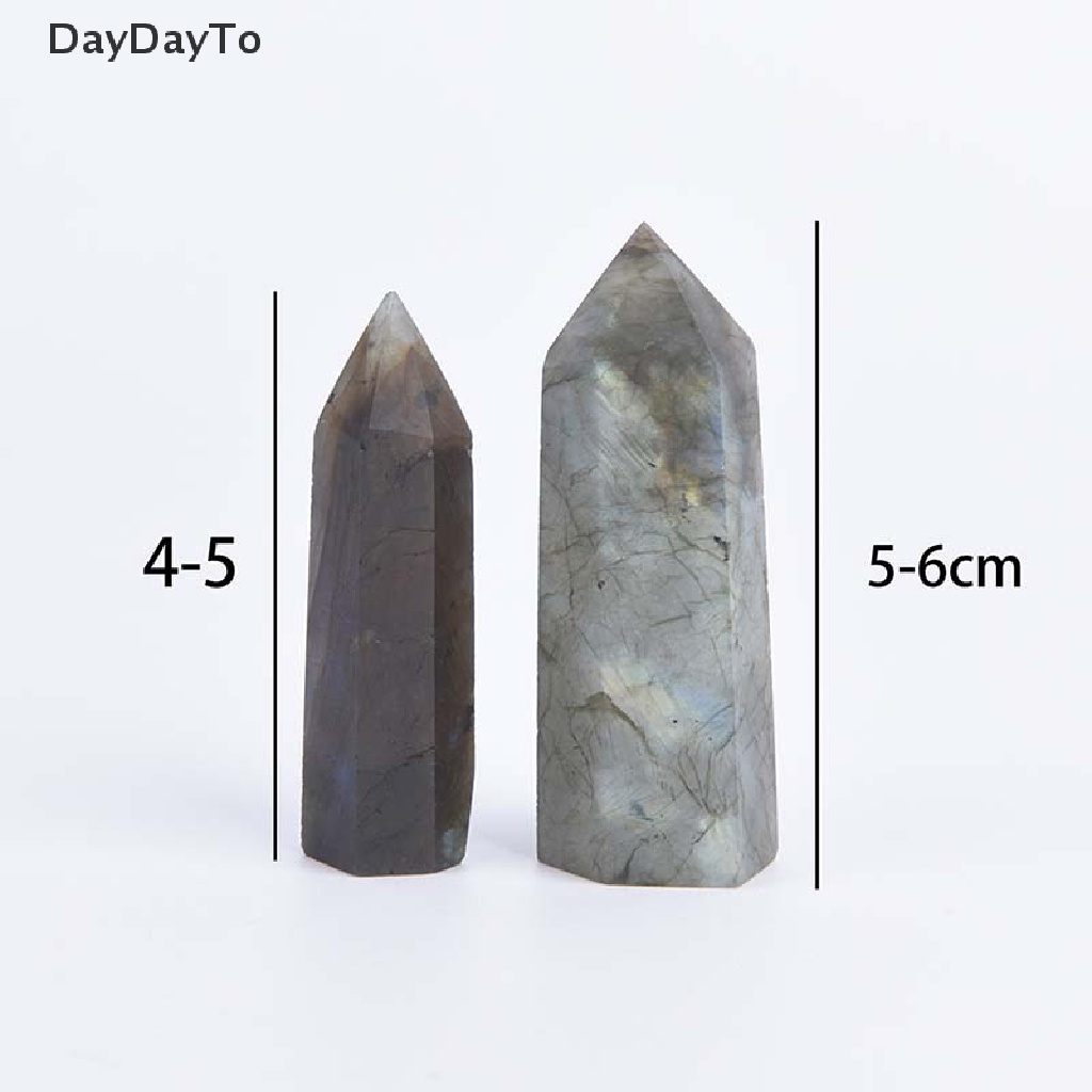 Daydoyto Đá Thạch Anh Labradorite Tự Nhiên Đầu Lục Giác