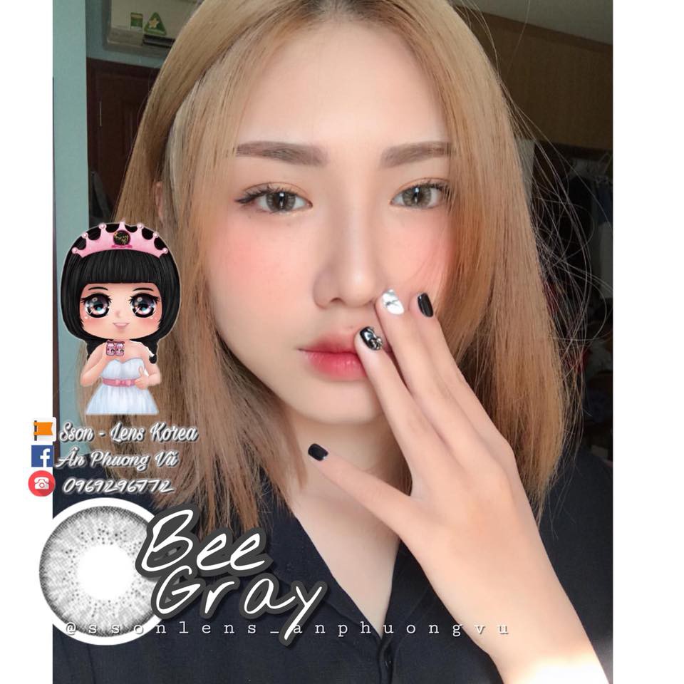 (CÓ CẬN) Mẫu Bee 14.2mm tây có ảnh mẫu đeo - Vassen Contact Lens Kính áp tròng