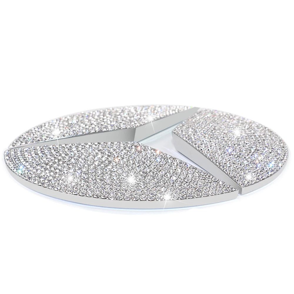 BMW Miếng dán trang trí vô lăng xe hơi đính kim cương giả độc đáo cho Toyota Mazda