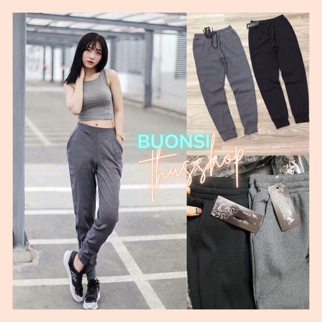 Quần Jogger Len Tăm Giữ Nhiệt kiểu dáng Thể Thao Năng Động THUS Vải Co Dãn tốt Q2L02 | BigBuy360 - bigbuy360.vn