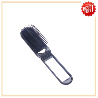 Lược gấp để chải tóc, có tích hợp gương