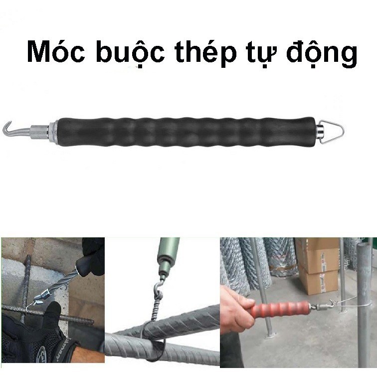 Móc buộc dây thép, xoắn thép tự động cầm tay