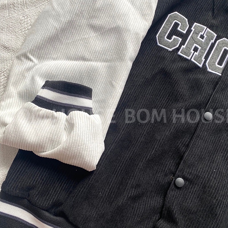[Chất Siêu Đẹp] Áo Khoác Bomber Nhung Kaki 2 lớp Chữ CHOOSE Chống nắng Phù Hợp Nam và Nữ