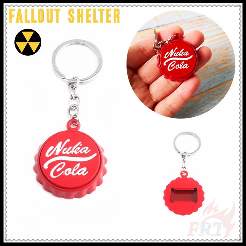 ✪ Fallout:nuka Cola - Dụng Cụ Mở Nắp Chai ✪ 1 Móc Khóa Hình Máy Chơi Game Bằng Kim Loại