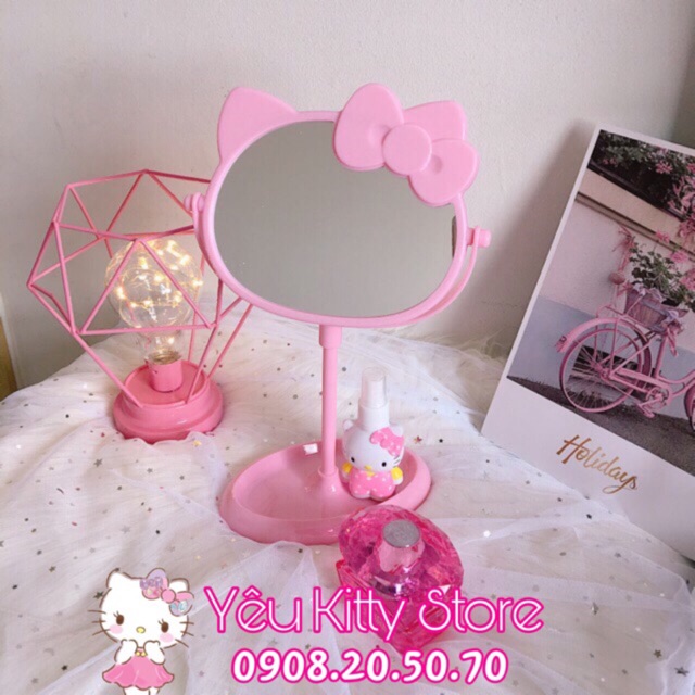 GƯƠNG TRANG ĐIỂM HAI MẶT HELLO KITTY