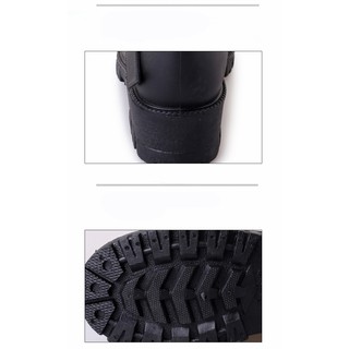 Giày boot nữ đi mưa màu đen chống thấm