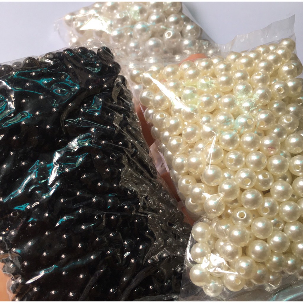 SỈ: Gói 100gr cườm nhựa ngọc trai, chọn size N60B | BigBuy360 - bigbuy360.vn