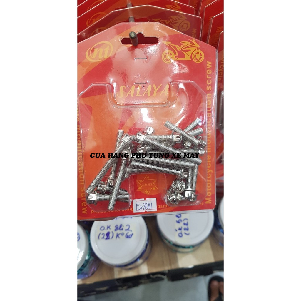 Bộ ốc lốc máy Exciter 135 - 2011 hàng SALAYA (24 con)