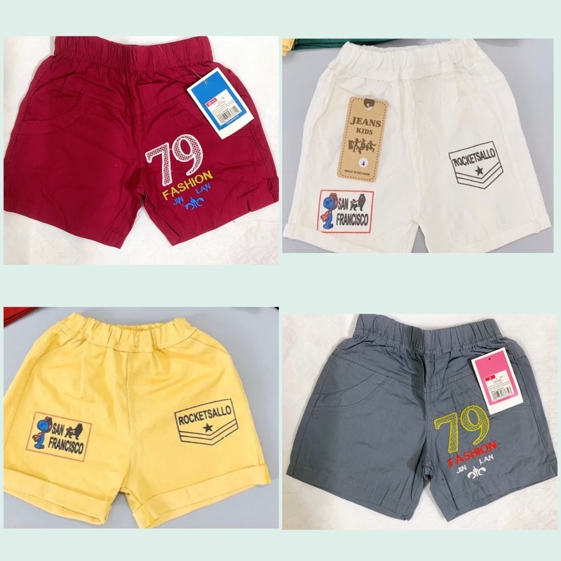 Quần đùi kaki, quần short kaki cho bé trai bé gái