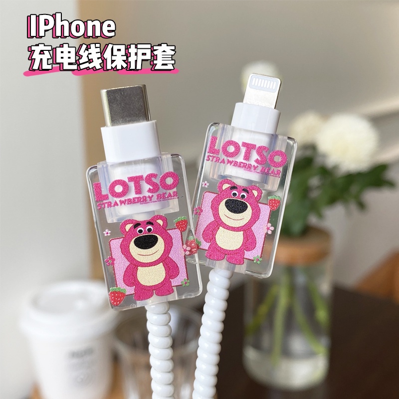 Ốp lưng for iphone 14 pro max  Vỏ Bọc Bảo Vệ Dây Cáp Dữ Liệu Trong Suốt Hình Hoạt Hình Sáng Tạo Dinuo case
