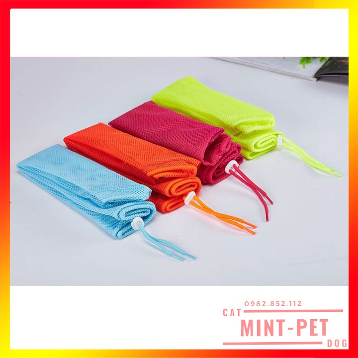 Túi Lưới Đa Năng Để Tắm, Tiêm, Cắt Móng, Vệ Sinh Tai Cho Mèo #MintPet