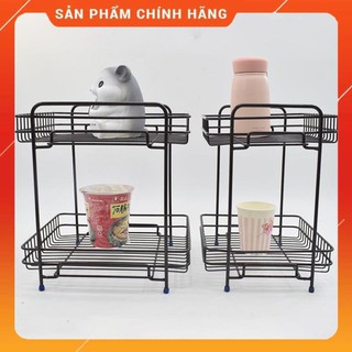 Chính hãng - kệ inox 2 tầng bọc nhựa để đồ đa năng 2075,kệ 2 tầng để gia vị nhà bếp,để đồ phòng tắm