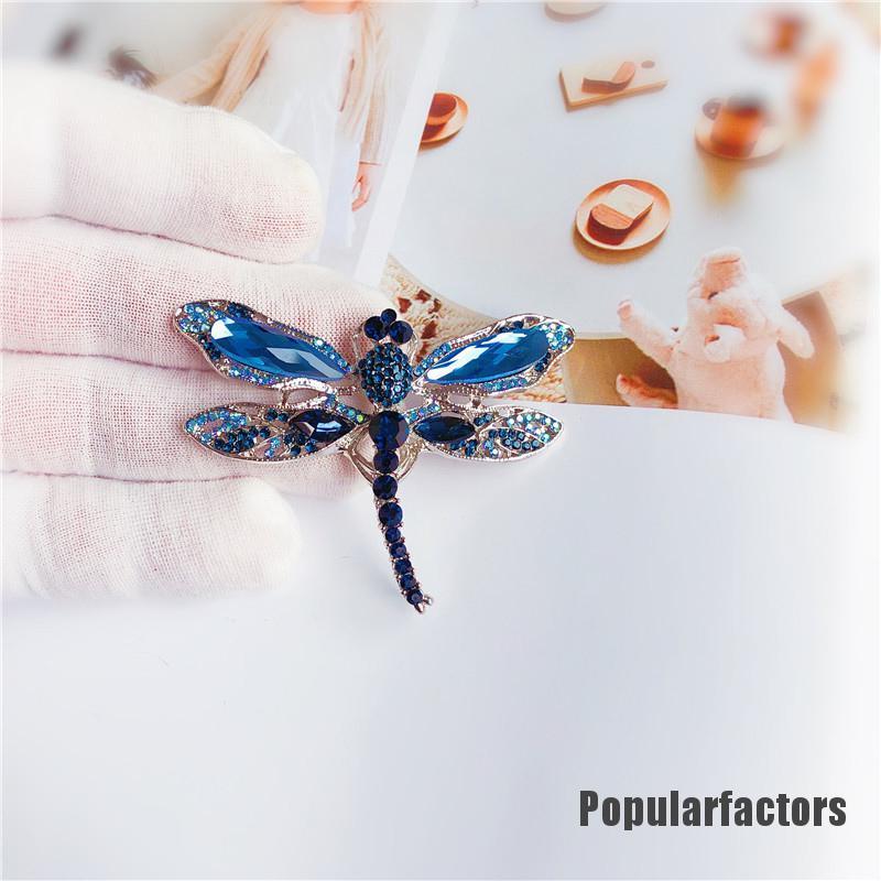 Ghim Cài Áo Hình Chuồn Chuồn Đính Đá Nhân Tạo Thời Trang