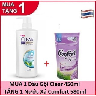Chai dầu gội clear bạc hà thái lan