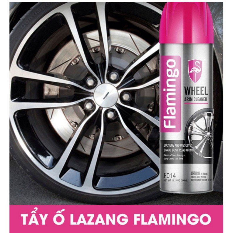 Bình Vệ Sinh Tẩy Ố Lazang Ô Tô- Mâm Vành Xe Flaningo Cao Cấp F014 500ml