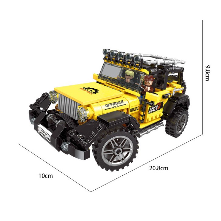 Bộ Xếp Hình Siêu Xe Oto Địa Hình Offroad - XINGBAO 03024